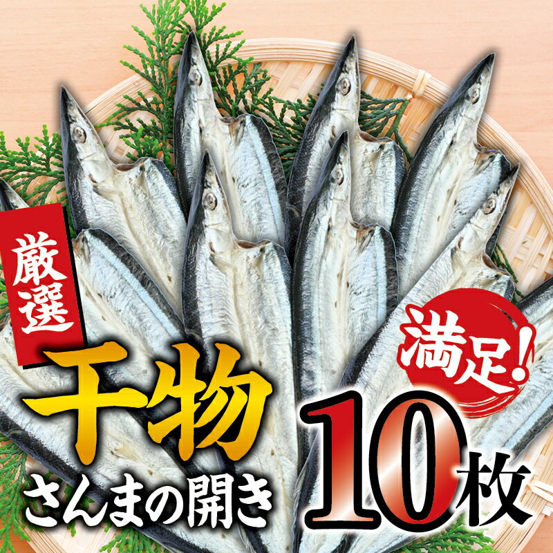 28位! 口コミ数「0件」評価「0」干物セット 満足の内容量！さんまの開き10枚セット ／ひもの 詰め合わせ 干物 さんま サンマ 秋刀魚