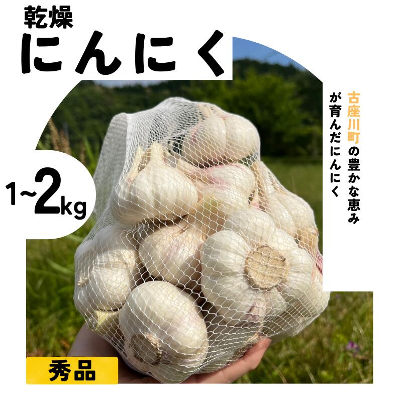 【ふるさと納税】秘境の地からお届けする あゆみファームの乾燥にんにく【秀品】1kg 【予約受付：2024年7月上旬ごろから順次発送】／ニンニク 秀品 乾燥にんにく にんにく 乾燥ニンニク 和歌山県