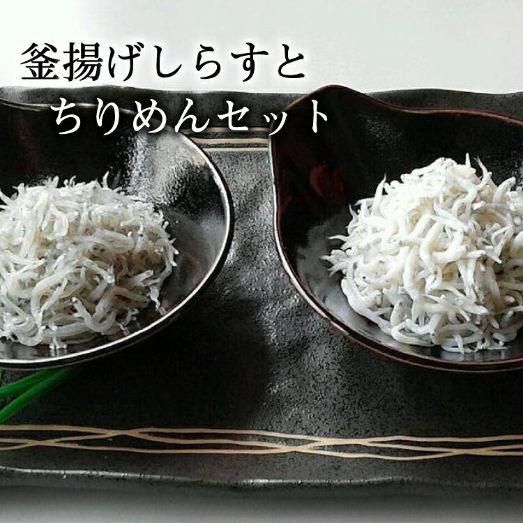 【海南塩津の港から直送】こだわりの冷蔵新鮮釜揚げしらすとちりめんセット ※2023年6月上旬〜2023年11月中旬頃発送