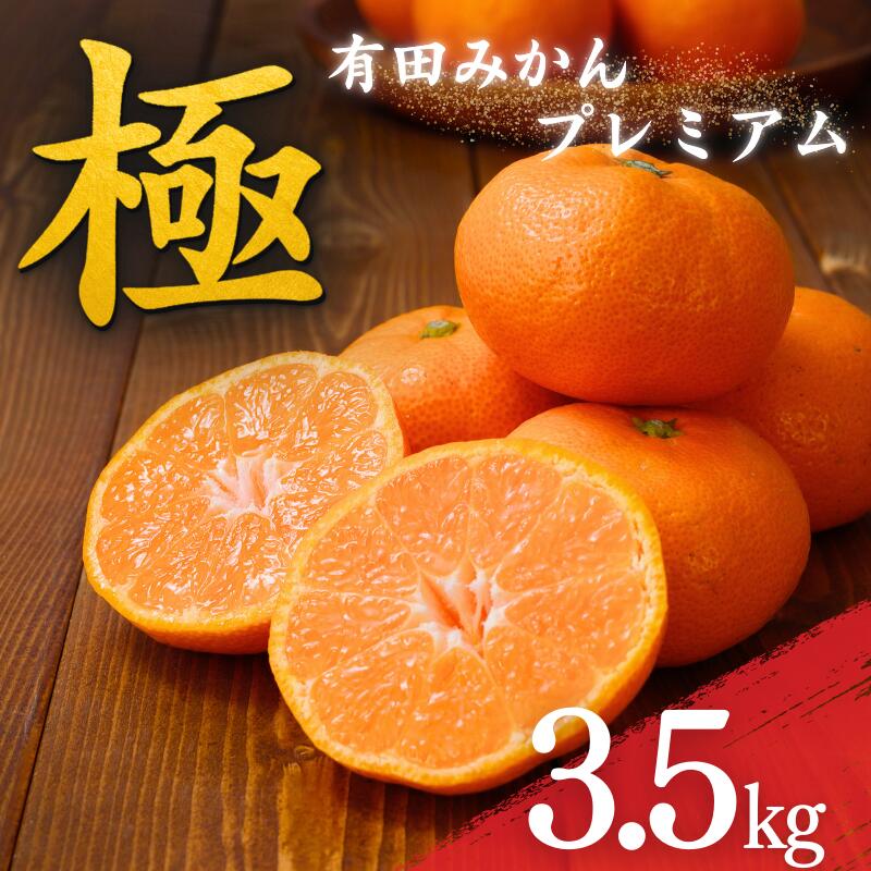 【ふるさと納税】【先行予約】みかん 極 有田みかんプレミアム 約3.5kg【光センサー 高糖度選別品】2S〜Lサイズ 有機質肥料100% ※2025年11月下旬頃〜2026年1月上旬頃に順次発送予定 / みかん 温州みかん 有田みかん フルーツ 果物 柑橘 和歌山 デザート