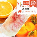 【ふるさと納税】【全3回】 紀州和歌山産旬のフルーツセット (紀州デコ・桃・富有柿) / 定期便 フルーツ フルーツ定期便 おすすめ 和歌山 果物 くだもの