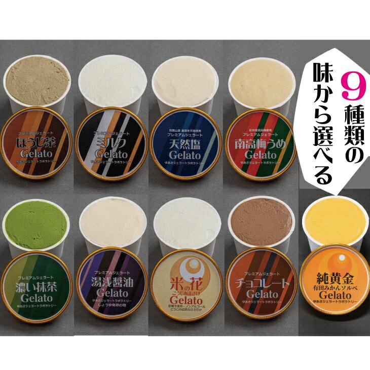 61位! 口コミ数「0件」評価「0」プレミアムジェラート 12個セット アイスクリームセット＜9種類の味から選べる！＞ 100mlカップ ゆあさジェラートラボラトリー