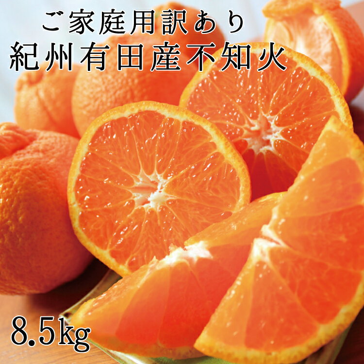 16位! 口コミ数「0件」評価「0」【ご家庭用訳あり】紀州有田産不知火(しらぬひ) 約8.5kg【予約】※2025年2月中旬頃～3月上旬頃に順次発送予定(お届け日指定不可)