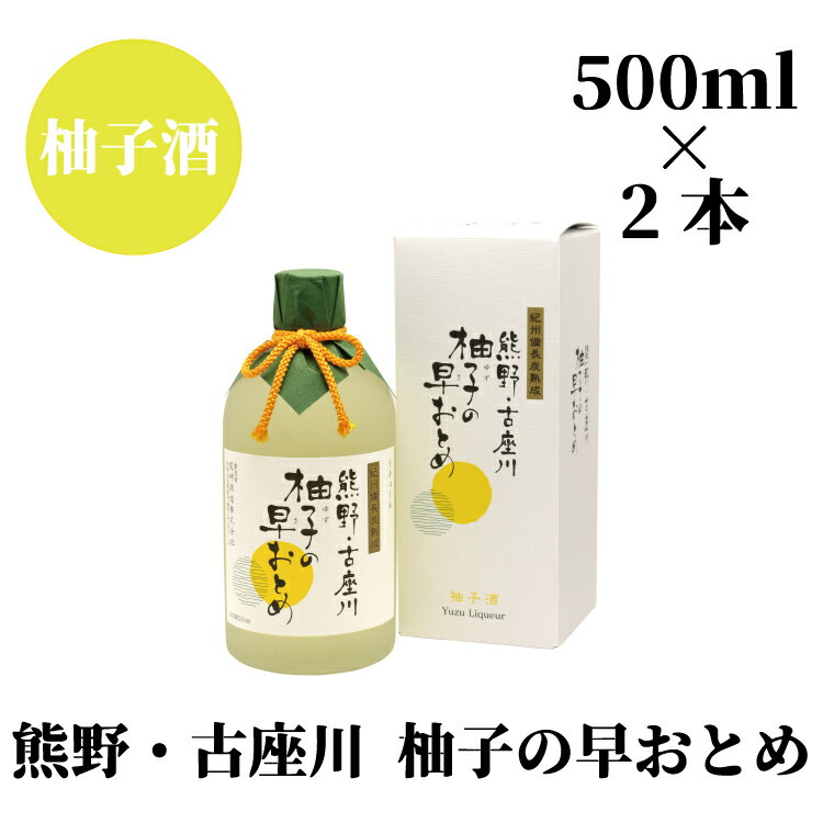 【ふるさと納税】柚子の早乙女（500ml）×2本セット