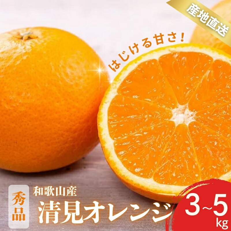 [先行予約]秀品 きよみ 清見オレンジ 和歌山 有田 S〜2Lサイズ 大きさお任せ 3kg / 5kg[2月中旬〜3月下旬頃に順次発送]/ みかん フルーツ 果物 くだもの 蜜柑 柑橘