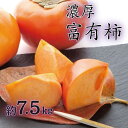 【ふるさと納税】 【秋の美味】【和歌山ブランド】 濃厚!富有柿 秀品 M〜Lサイズ 約7.5kg入り ※2025年11月中旬頃〜12月上旬頃順次発送予定