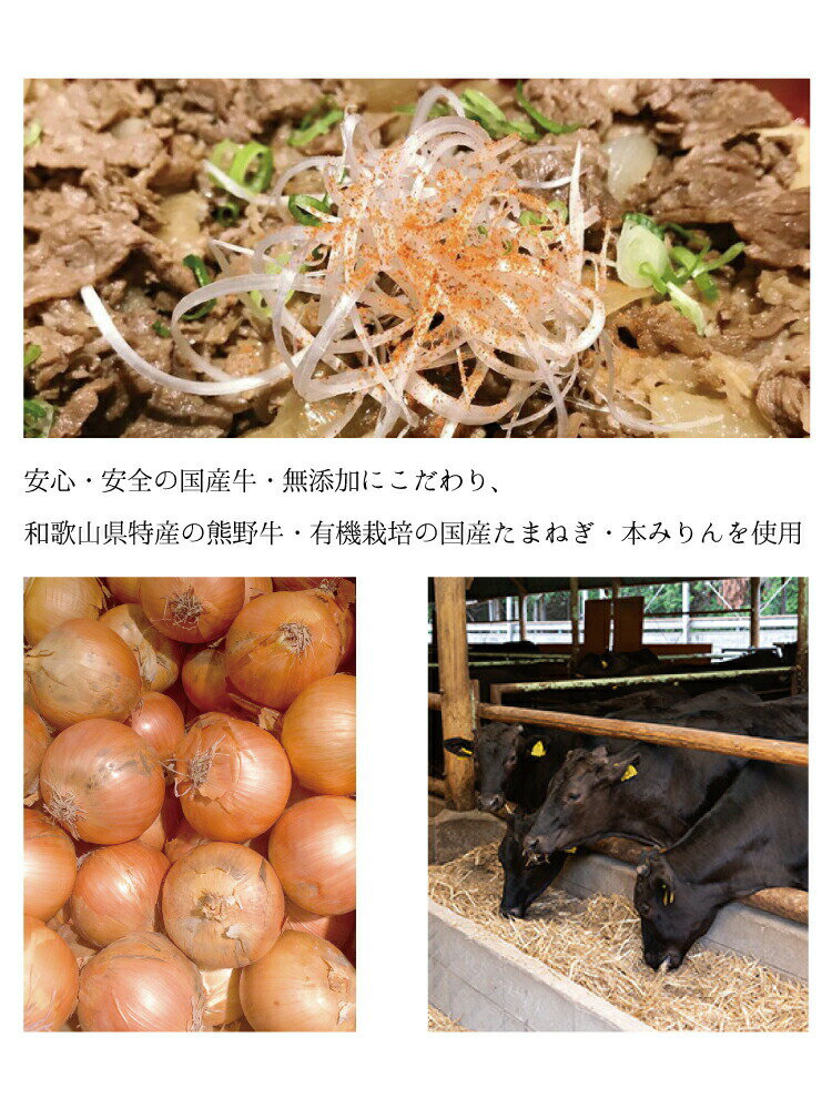 【ふるさと納税】熊野牛牛丼の具 5Pセット 2