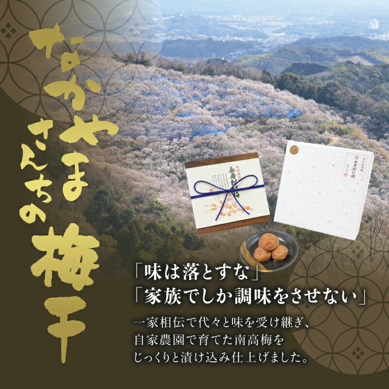 【ふるさと納税】 味が選べる 紀州南高梅 うす塩orかつお【ハチミツ無】 塩分10%（2kg） なかやまさんちの梅干 梅 ウメ 南高梅【ご家庭用】