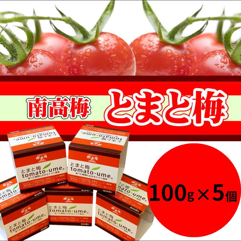 【ふるさと納税】 南高梅 とまと梅 tomato-ume 100g×5個 / 梅干し 梅干 梅のサムネイル