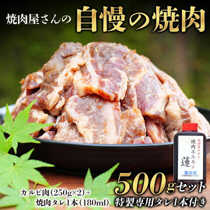 焼肉屋さん特製 焼肉屋さんの自慢の焼肉 500gセット（特製専用タレ1本付き） 焼肉 焼き肉 カルビ おかず セット 500g