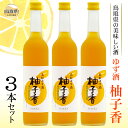 【ふるさと納税】B25-028 鳥取県の美味しい酒 ゆず酒 柚子香(ゆずか) 3本セット