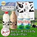 【ふるさと納税】A24-297 大山おいしいギフトミルク&のむヨーグルト 鳥取県 おすすめ 大山 だいせん 大山乳業 飲むヨーグルト 大山ミルク