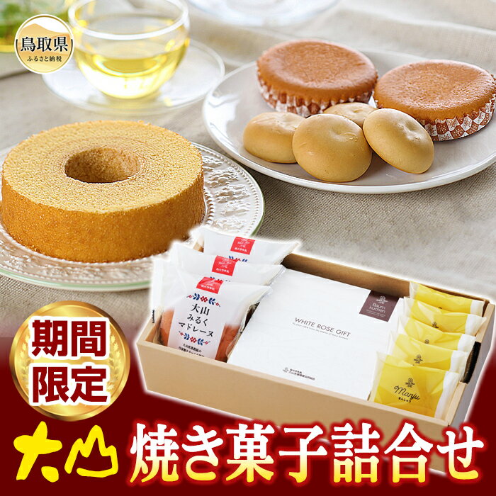 【ふるさと納税】A24-336 大山焼き菓子詰合せ【期間限定】 鳥取県 おすすめ 大山 だいせん 焼き菓子 大山バター 白バラ牛乳 大山みるくマドレーヌ バウムクーヘン 白バラみるく 鳥取県スイーツのサムネイル