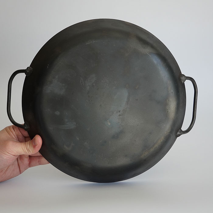 【ふるさと納税】D24-095 両耳フライパン（鉄製）Lサイズ【数量限定】