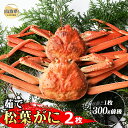 【ふるさと納税】D24-117 茹で松葉ガニ 2枚(1枚300g前後)【期間限定】 鳥取県 おすすめ 茹で かに がに ガニ 蟹 松葉ガニ