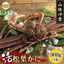 【ふるさと納税】F24-123 活ずわいがに(松葉がに) 【期間・数量限定】鳥取県 おすすめ 山陰 900g かに がに ガニ 蟹 松葉ガニ