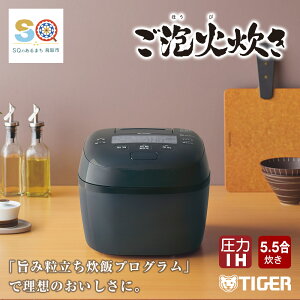 【ふるさと納税】1386 タイガー魔法瓶 圧力IH炊飯器 JPI-Y100KY　5.5合炊き　ブルー...