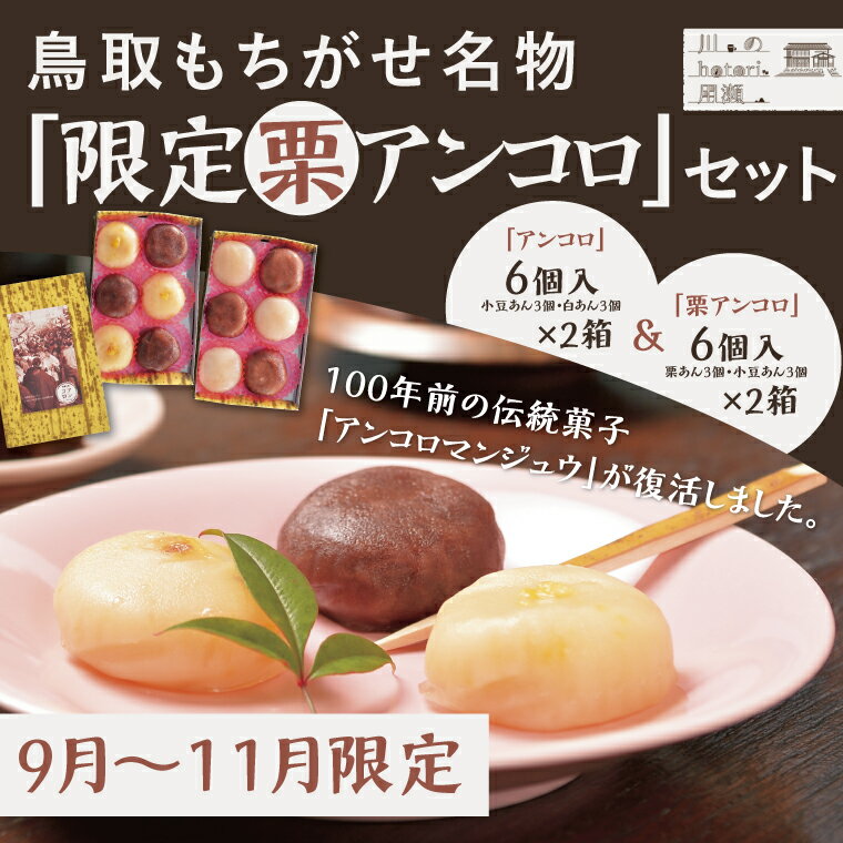 1396 鳥取もちがせ名物『限定栗アンコロ』セット あんころ餅 和菓子 栗スイーツ 栗あん 季節限定 数量限定 鳥取