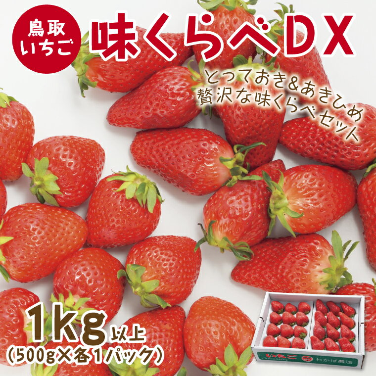 27位! 口コミ数「0件」評価「0」0517 味くらべDX 1kg【鳥取いちご】(とみハウス)　　送料無料