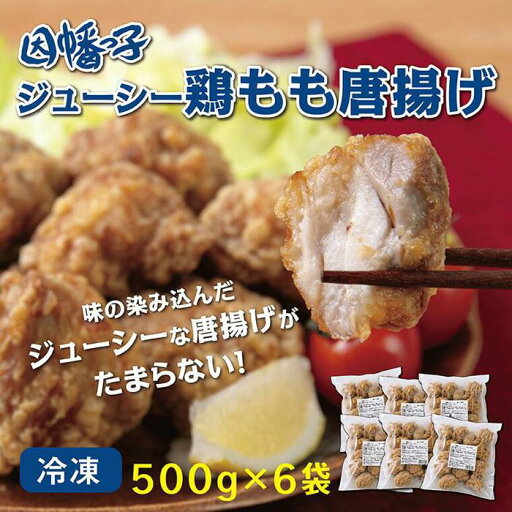 【ふるさと納税】因幡っ子 ジューシー鶏もも唐揚げ 500g×6パック 【ふるさと納税】因幡っ子 ジューシー鶏もも唐揚げ 500g×6パック