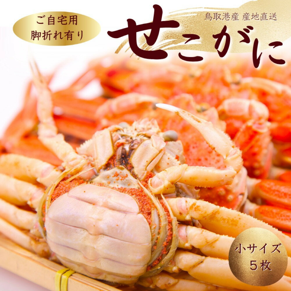 【ふるさと納税】【訳あり】セコガニ 小サイズ 5枚 (茹で)