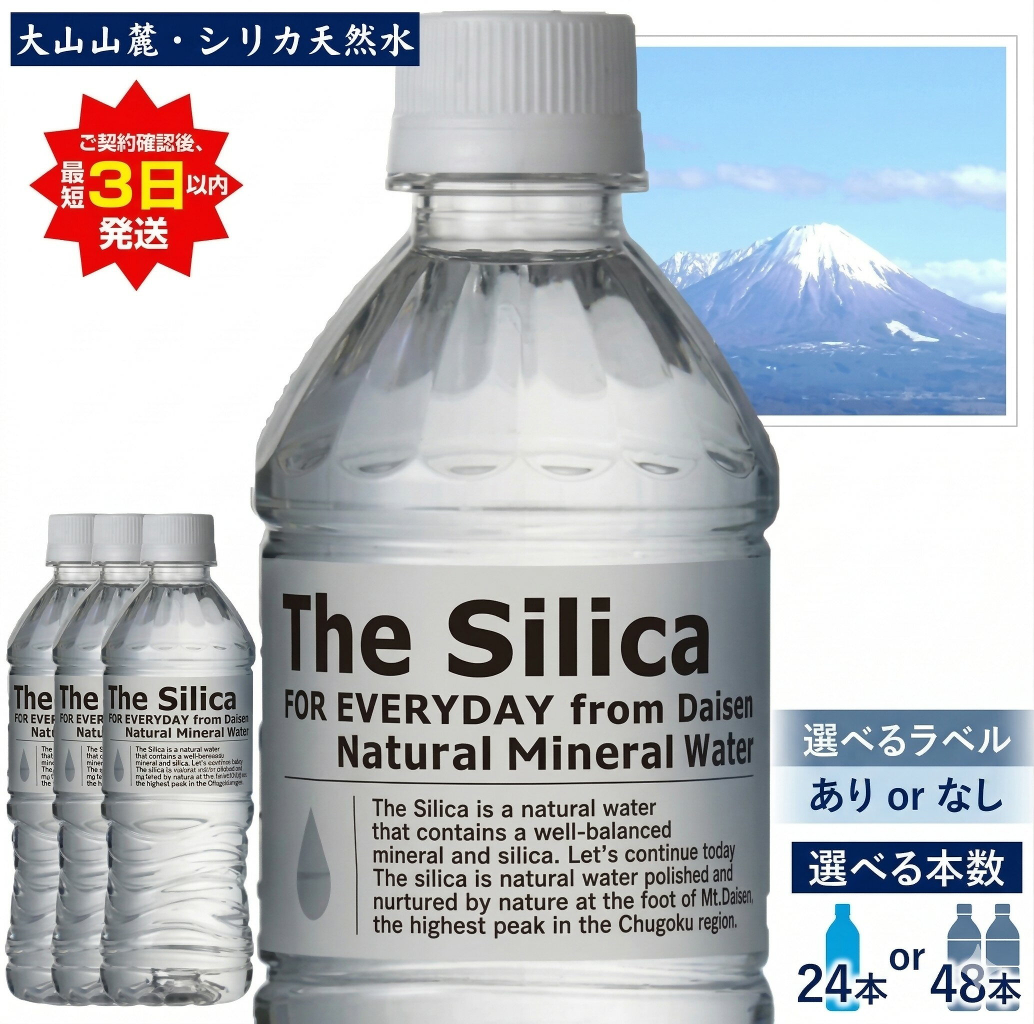 【ふるさと納税】 選べる本数！選べるラベル有無！ シリカ水 The Silica ザ・シリカ 水 軟水【500ml×2...