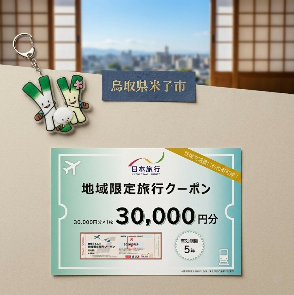 【ふるさと納税】鳥取県米子市 日本旅行地域限定旅行クーポン30,000円分