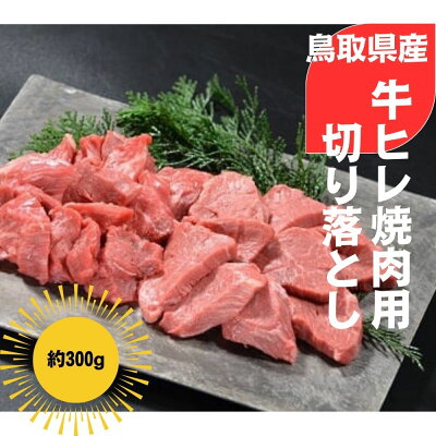 楽天ふるさと納税　【ふるさと納税】鳥取県産牛 ヒレ 焼肉用 切り落とし 約300g 国産 牛肉 ヒレ 切り落とし 焼肉 焼き肉 肉 鳥取県 倉吉市