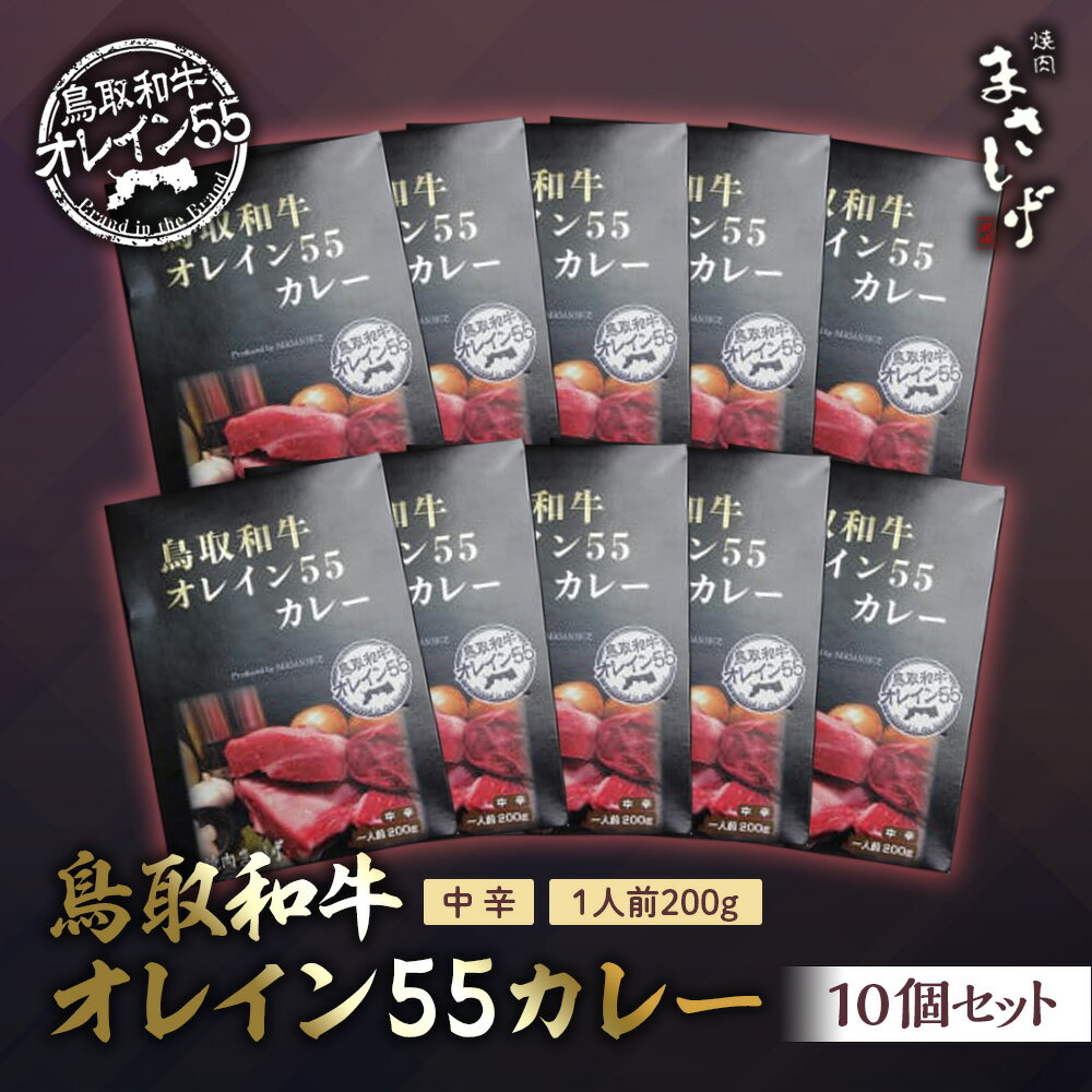 2位! 口コミ数「0件」評価「0」鳥取和牛 オレイン55 カレー 10個 セット レトルト 常温 備蓄 非常食