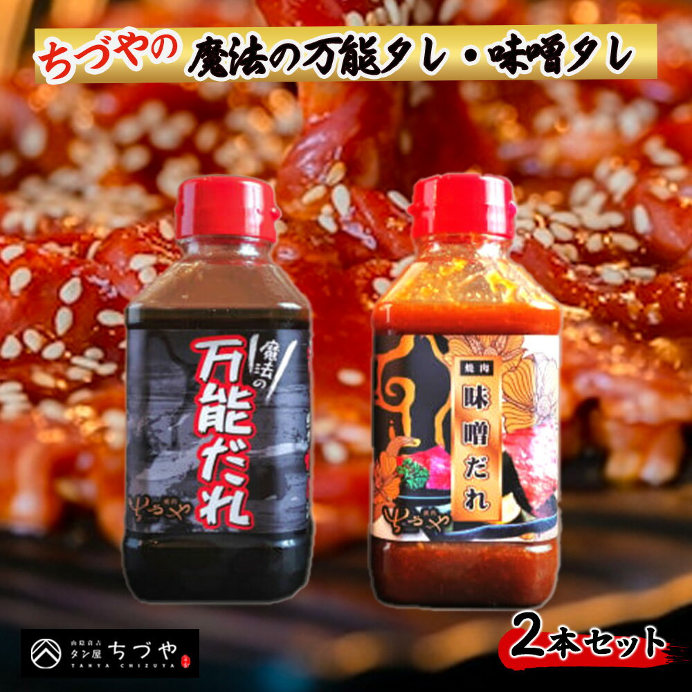 ちづやの魔法の万能タレ・味噌タレ 2本セット 焼肉のたれ 調味料