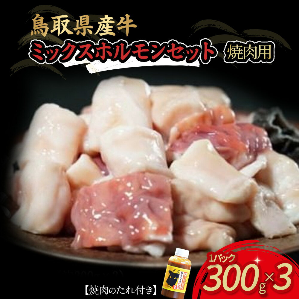 鳥取県産 牛 焼肉用ミックスホルモンセット 国産 ホルモン 焼肉 焼き肉 小分け