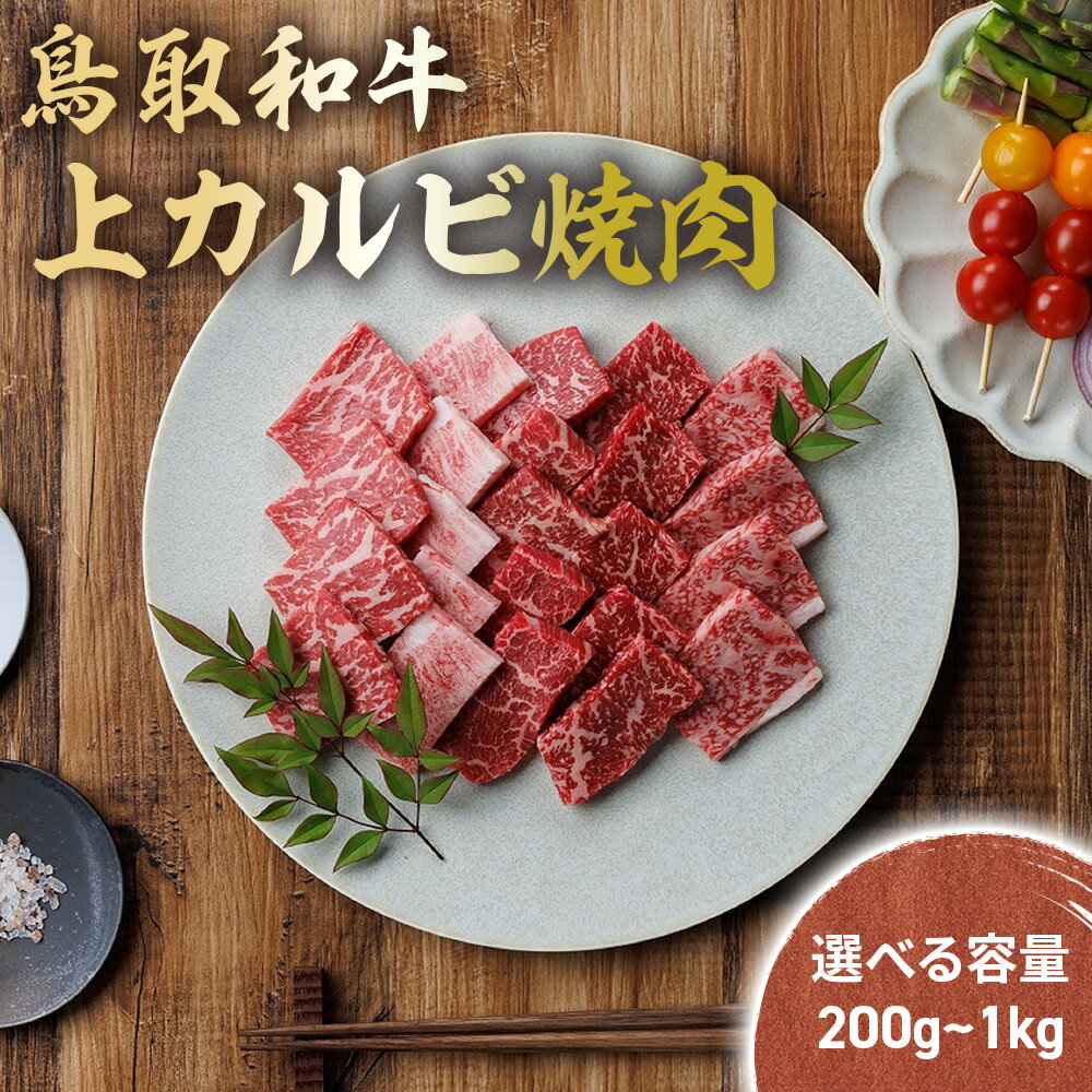 鳥取和牛 上カルビ 焼肉 300g ~ 2kg (500g×4) 国産 ブランド牛 牛肉 カルビ 希少 和牛 黒毛和牛 肉 上カルビ 焼肉 BBQ 冷凍 鳥取県 倉吉市