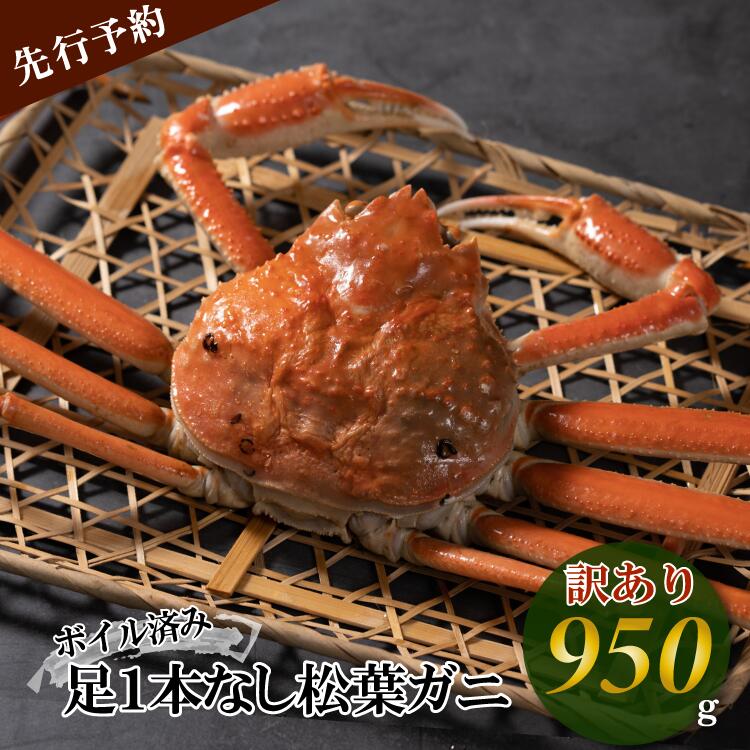 【先行予約】【魚倉】足1本なし ボイル 松葉ガニ （特大 950g 以上） 訳あり ズワイガニ 松葉蟹 規格外 不揃い キズ 欠け カニ かにしゃぶ 【11月から3月発送予定】 早期受付 先行予約