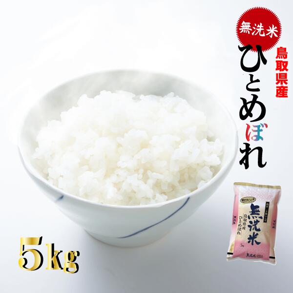 無洗米 鳥取県産 ひとめぼれ( 5kg ) 米 お米 常温 配送 こめ コメ 少量 おためし 白米 精米 送料無料