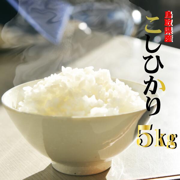 鳥取県産 コシヒカリ（ 5kg ） こしひかり 米 お米 常温 配送 こめ コメ 少量 おためし 白米 精米 送料無料