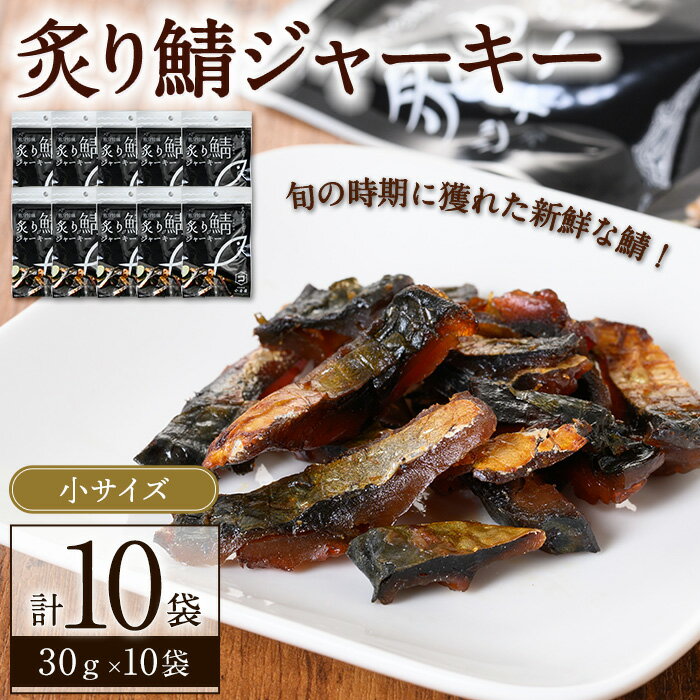 23位! 口コミ数「0件」評価「0」炙り鯖ジャーキー(30g×10袋)鳥取県 境港市 炙り鯖ジャーキー さば サバ おつまみ おやつ 小袋 個包装 食べきり【sm-CD003】･･･ 