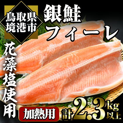 冷凍定塩！銀鮭フィーレ(計2.3kg・2枚入)魚 魚介 海鮮 サケ さけ しゃけ サーモン 切り身 切身 フィレ 冷凍 小分け 【sm-AC006】【大昇食品】