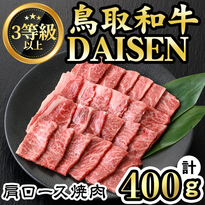 【ふるさと納税】鳥取和牛DAISEN肩ロース焼肉用 計400g 国産 鳥取県産 肩ロース 大山 牛肉 お肉 肉 お取り寄せ ギフト 贈答 プレゼント 誕生日プレゼント お祝い【sm-AO003】【大幸】