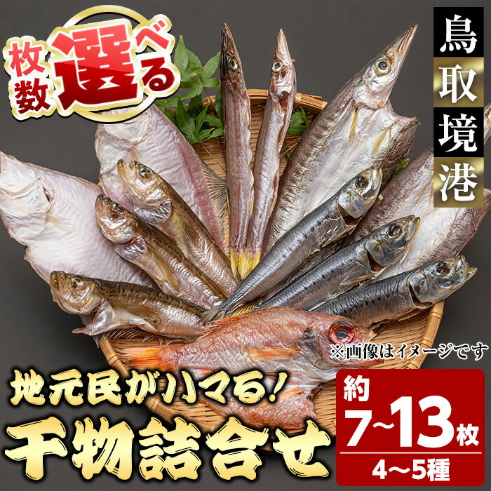 [選べる]人気干物詰め合わせセット(約7〜13枚) 国産 魚介 干物 干し物 海の幸 エテカレイ アジ カマス イカ タイ 冷凍 おかず おつまみ [sm-DG004][木村鮮魚店]