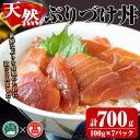 【ふるさと納税】天然ぶりづけ丼の素(100g×7本・計700g) 鳥取県 境港市 天然ぶり ぶり 鰤 ブリ づけ丼 漬け丼 魚 魚介 海鮮 海の幸 ギフト【T-BP1】【大山ブランド会】