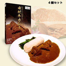 【ふるさと納税】日本一の田村牛と伝説のシェフがコラボした至高のレトルトカレー(4P)|鳥取県 岩美町 牛肉 田村牛 ブランド牛 受賞 肉 お肉 カレー レトルトカレー レトルト レトルト食品 セット ...