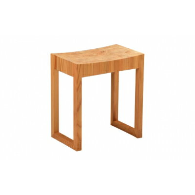 【ふるさと納税】智頭杉 寄木スツール(クリア)【1222278】