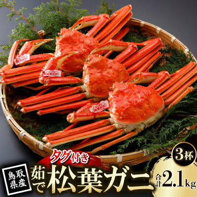 【ふるさと納税】【先行予約】鳥取県産 タグ付き 茹 松葉がに 700g×3杯(中村商店)2026年11月発送【配送不可地域：離島・北海道・沖縄県・東北・信越、北陸】【1654017】