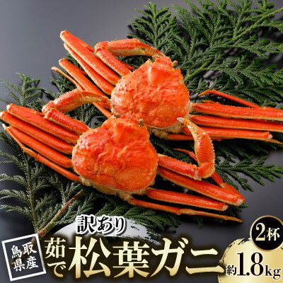 【ふるさと納税】【先行予約】鳥取県産 訳あり 茹 松葉がに 900g×2杯(中村商店)26年12月・27年1月発送【配送不可地域：離島・北海道・沖縄県・東北・信越、北陸】【1692777】
