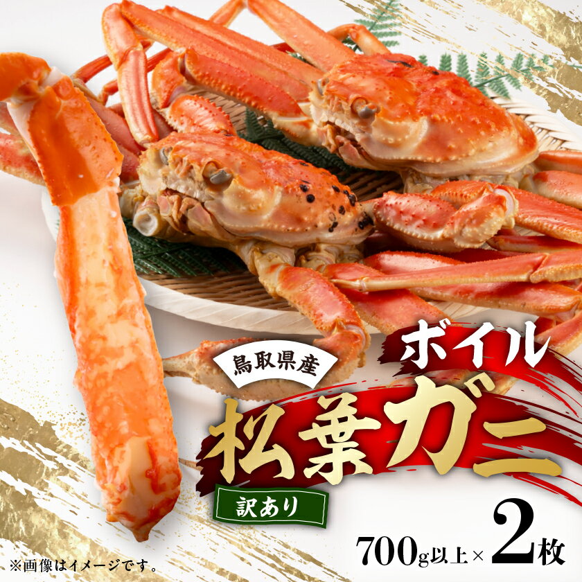【ふるさと納税】鳥取県産ボイル松葉ガニ訳あり! 2枚セット_ 蟹 かに 松葉ガニ ボイル 訳あり 鳥取県 人気 おすすめ 送料無料 魚介 【配送不可地域:離島・...