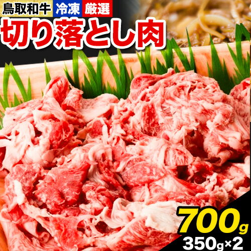 ふるさと納税 A4〜A5等級 黒毛和牛 切り落とし 鳥取和牛 切り落とし肉セット 700g 350g×2パック 株式会社 やまのおかげ屋[90日以内に出荷予定(土日祝除く)]鳥取県 八頭町 和牛 牛肉 牛 しゃぶしゃぶ すき焼き 送料無料