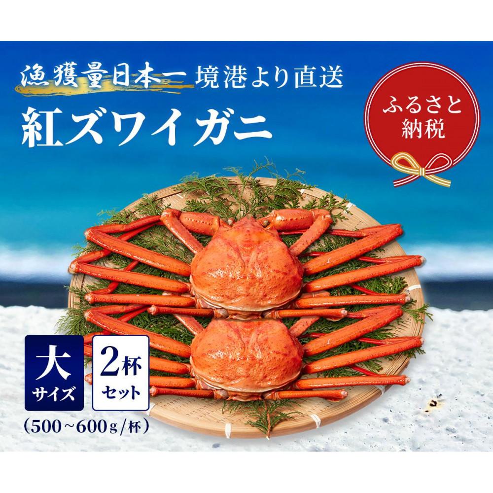 【ふるさと納税】【蟹セレブ】ズワイガニ（紅ズワイガニ）大2杯セット（500～600g×2） | 蟹 ズワイガニ　魚介類 水産 食品 人気 おすすめ 送料無料