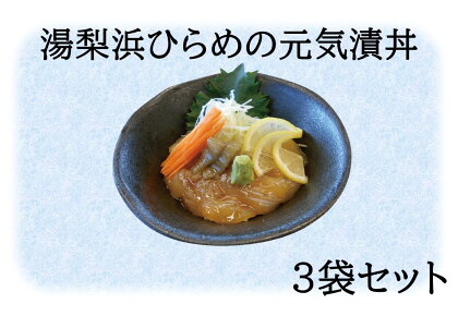 湯梨浜ひらめの元気漬丼3袋セット