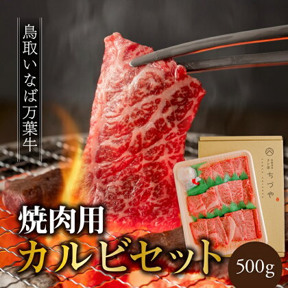 鳥取いなば万葉牛カルビセット〔焼肉用〕500g