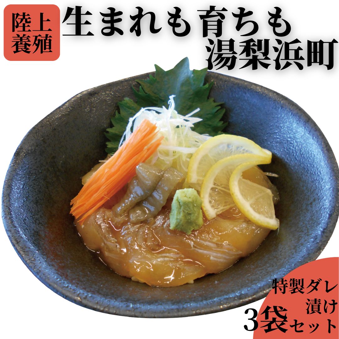 湯梨浜ひらめの元気漬丼3袋セット